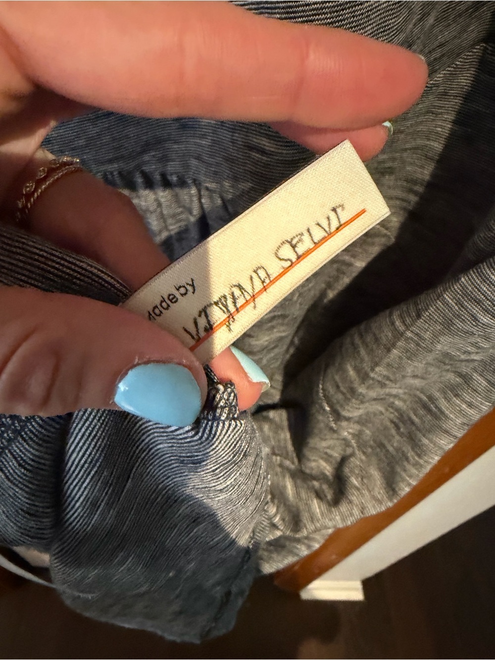 Known Supply - Heather Gray Short-Sleeve Dress - Size L - Picture 5 of 7
